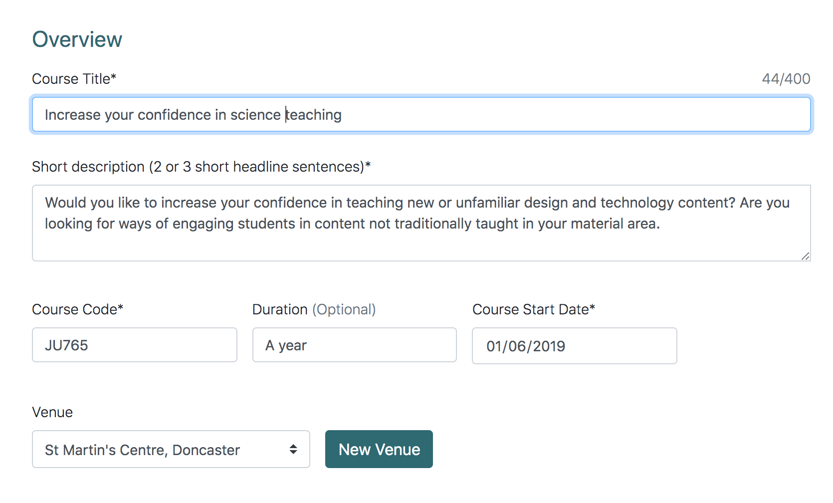 coursedate on a laptop